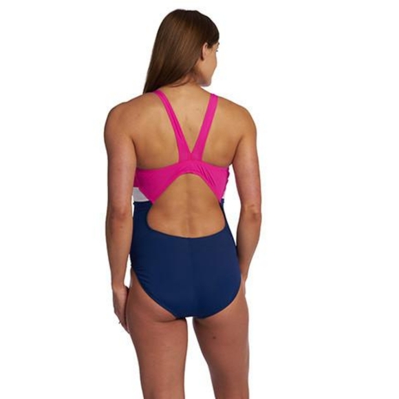 Banded Maternity One Piece Swimsuit - Picture 2 of 7